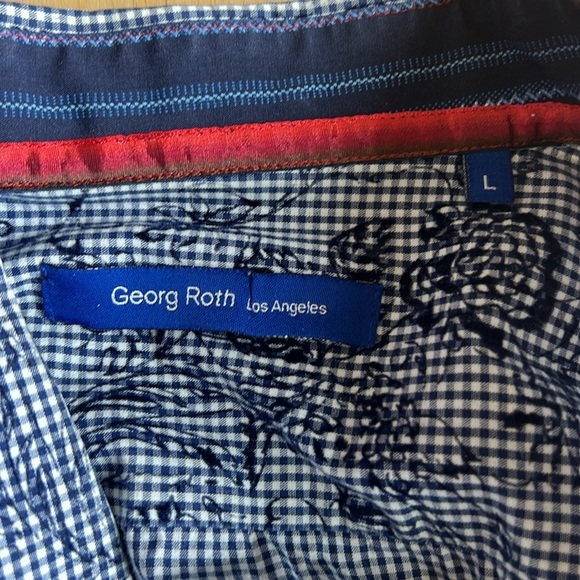 GEORG ROTH LOS ANGELES Western Pearl Snap Button Shirt - Picture 7 of 7
